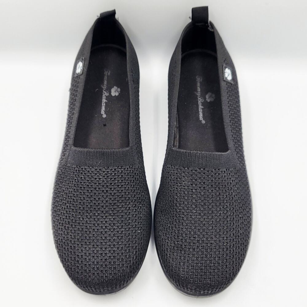 Tommy Bahama Lizzie Black Wedge Slip-On Cushioned Comfort Shoes Women's Size 7.5